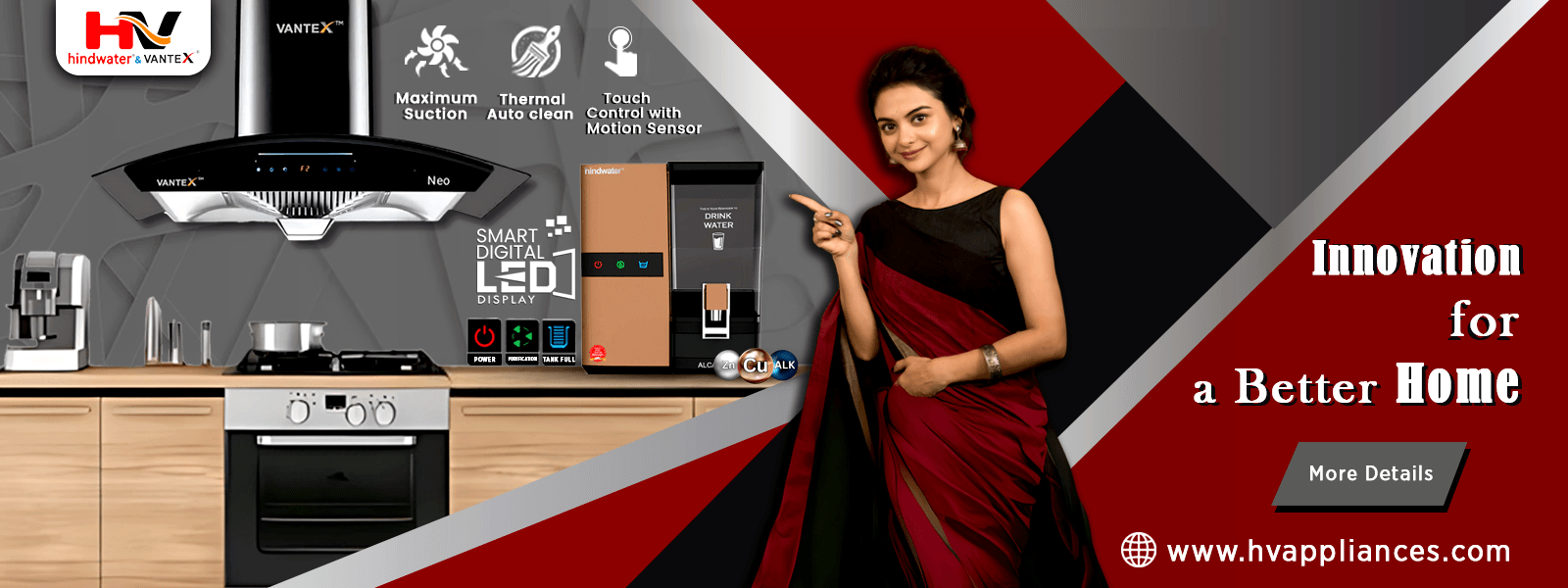 Neo Kitchen Chimney + Alcazar Water Purifier